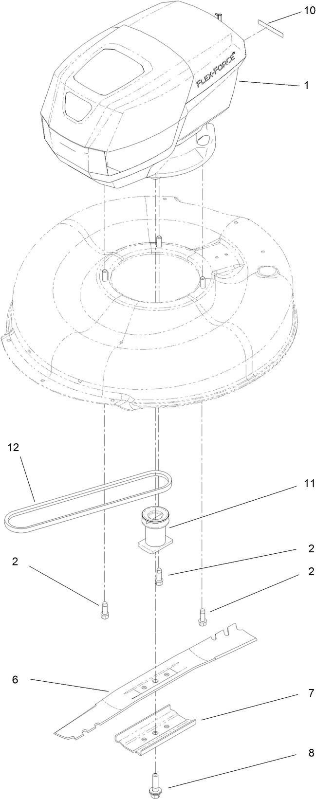 Motor and Blade Assembly
