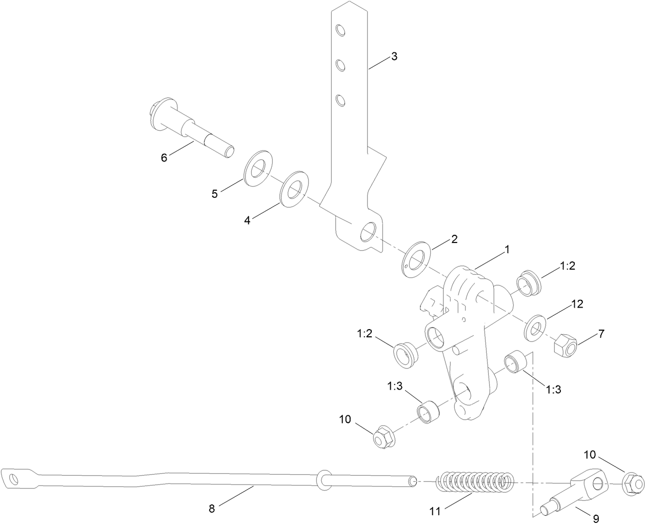 Left and Right Control Arm Assembly