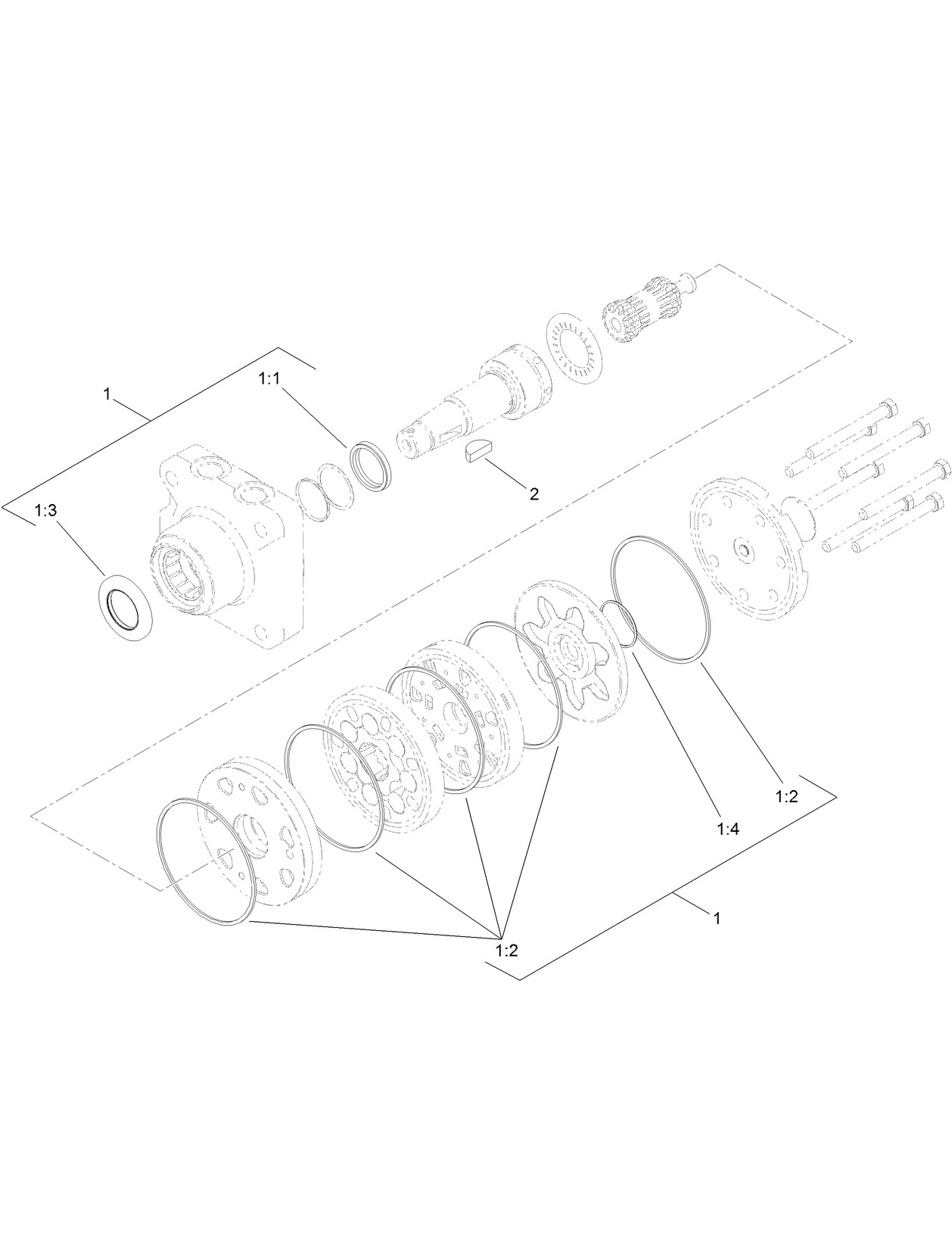 Hydraulic Motor Assembly No. 108-2949