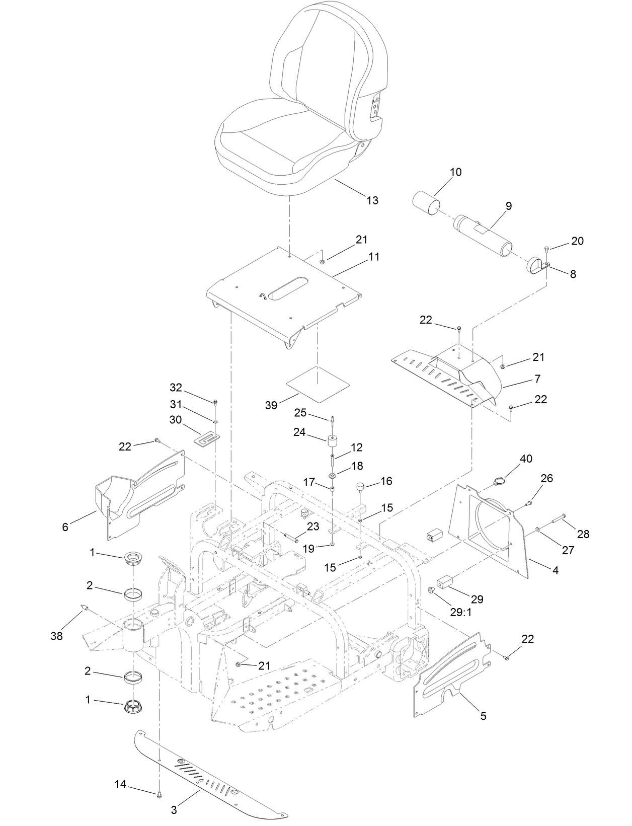 Body and Seat Assembly