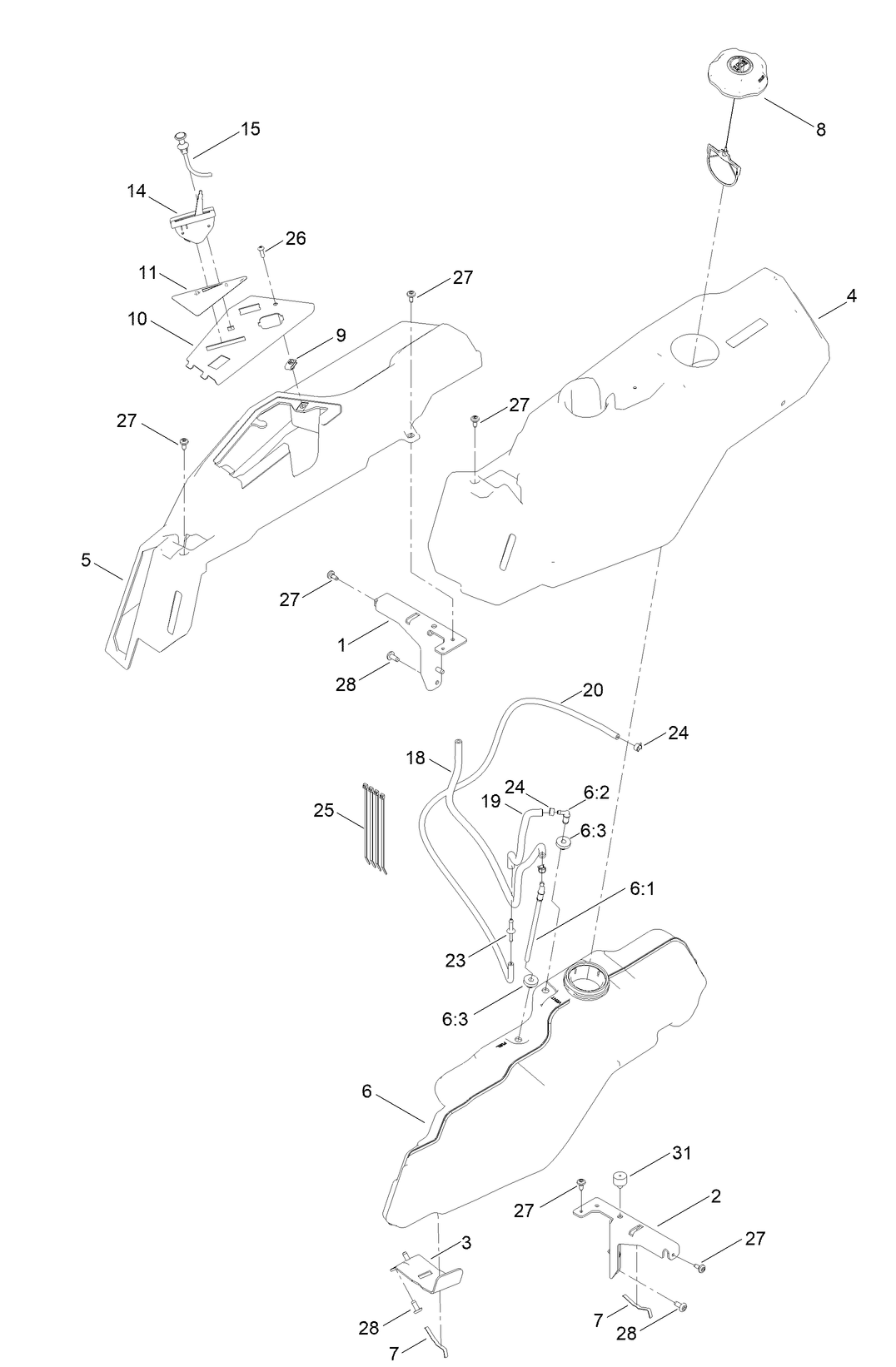 Body Styling and Fuel Pod Assembly