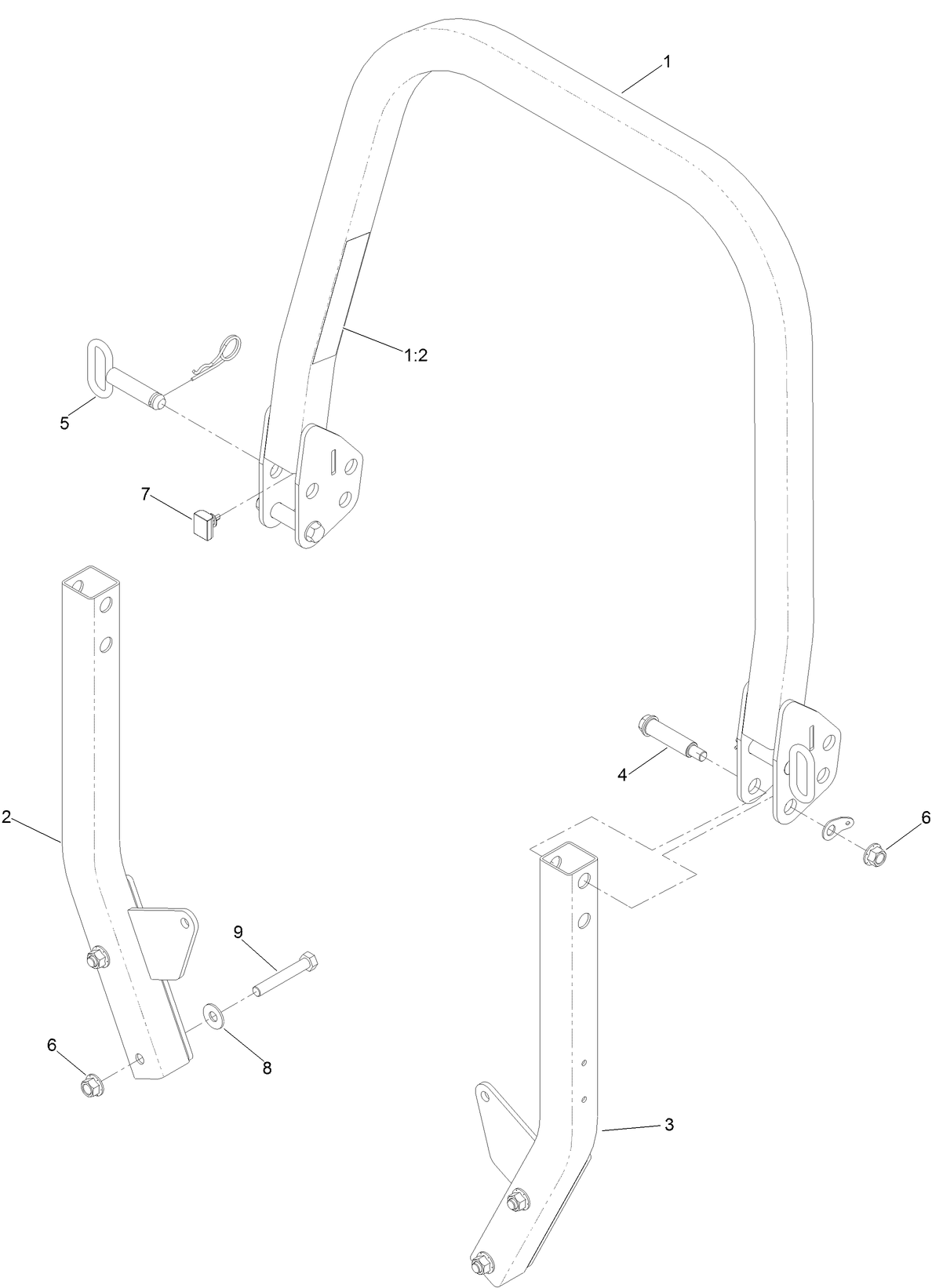 Roll-Over Protection System Assembly  No. 139-8063