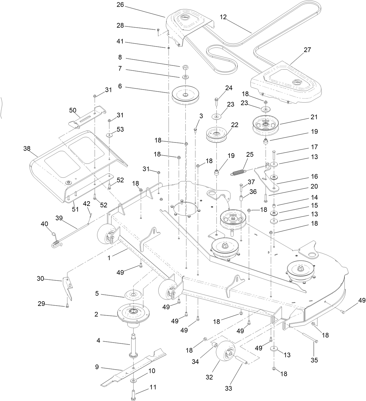 60 Inch Deck Assembly