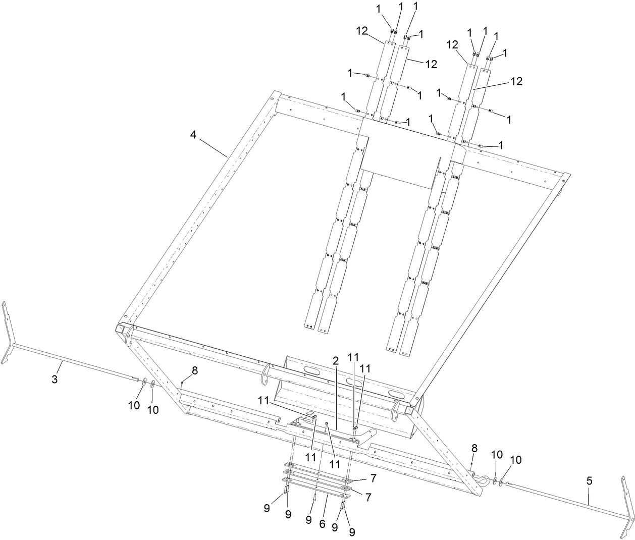 Hopper Frame Assembly No. 120-6150