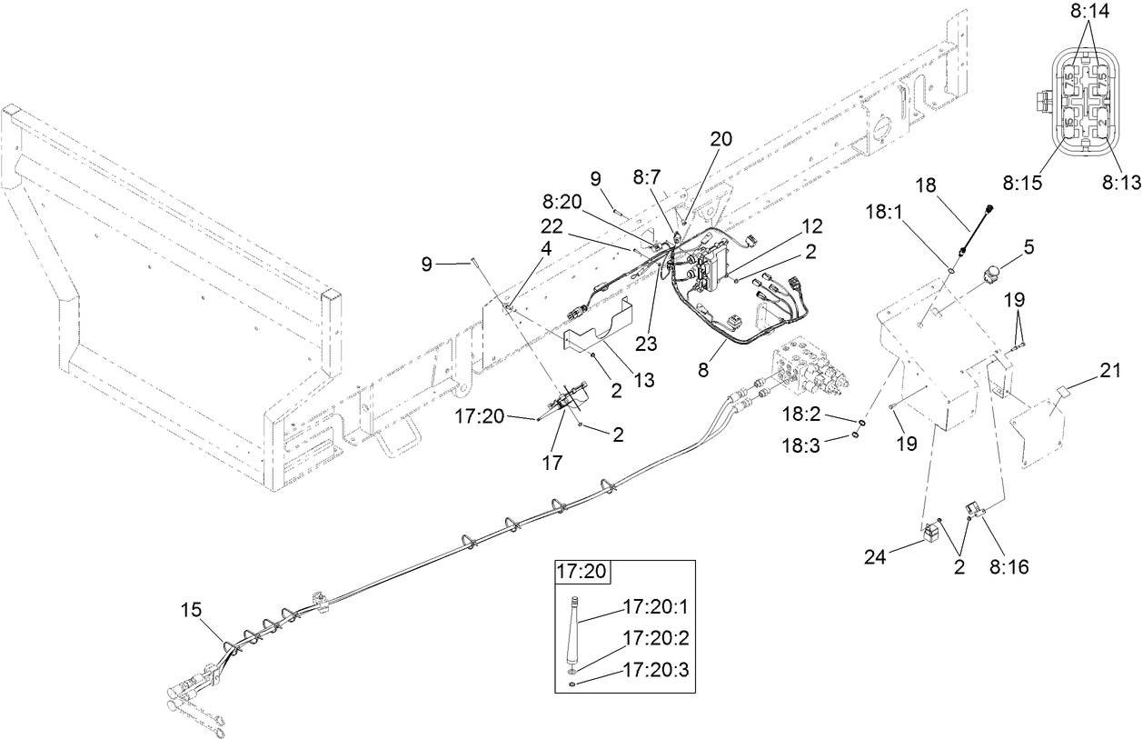 Wire Harness and Pocket Control Assembly