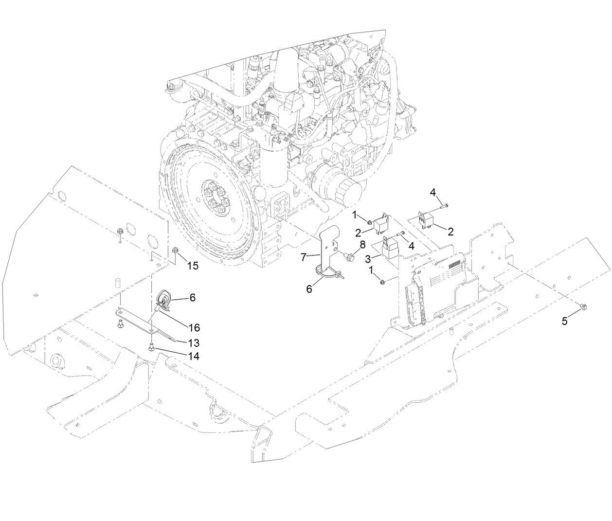Mid Electrical Component Assembly