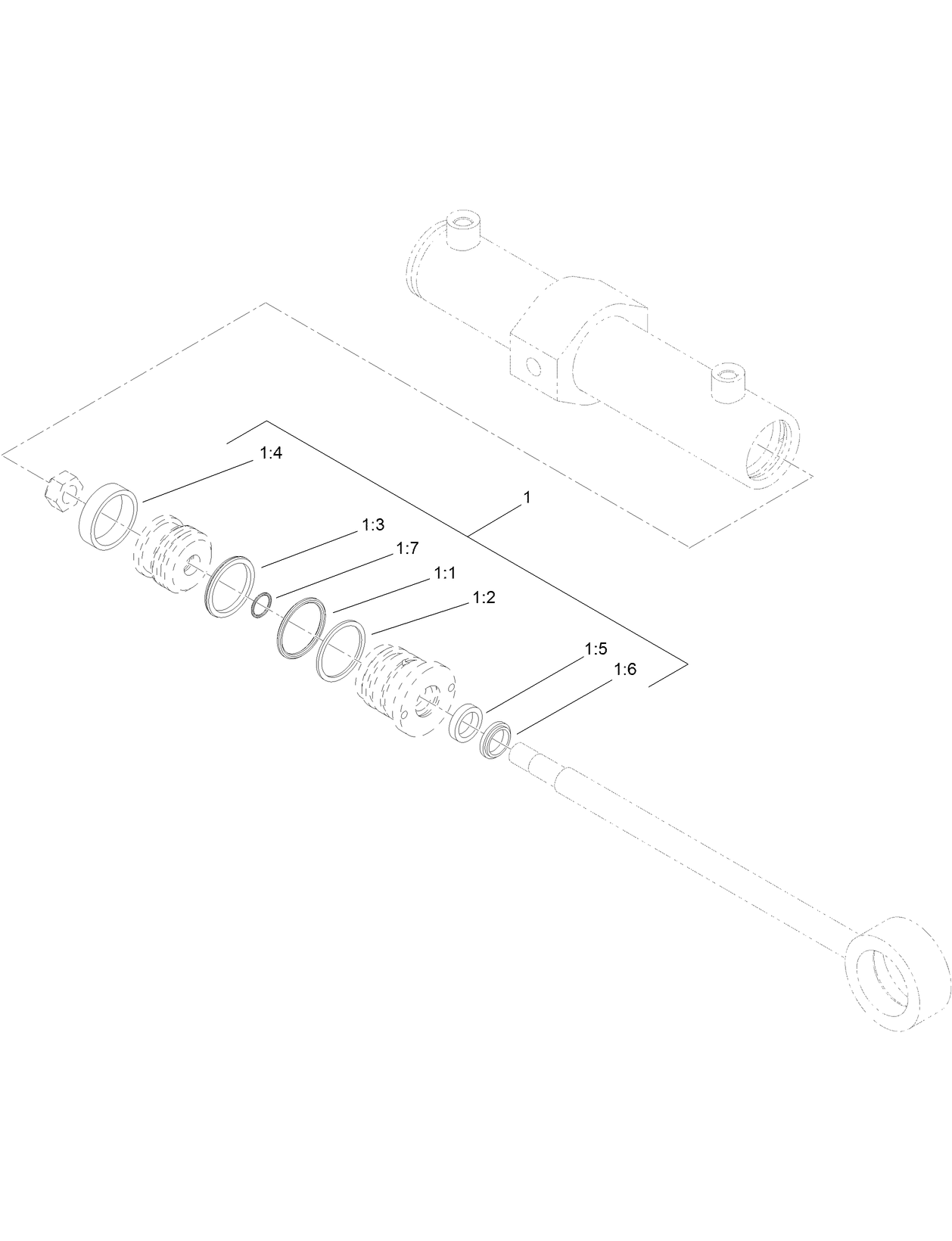 Hydraulic Cylinder Assembly No. 114-0620