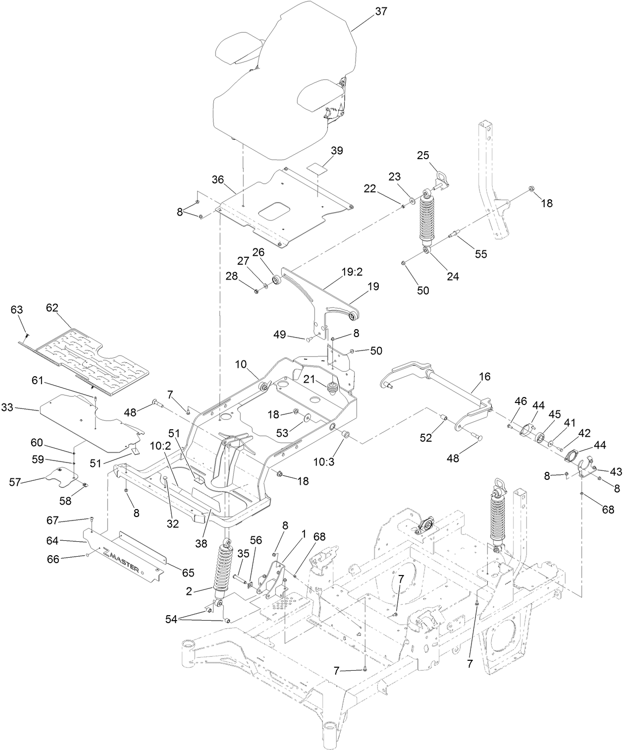 Seat Suspension Platform Assembly
