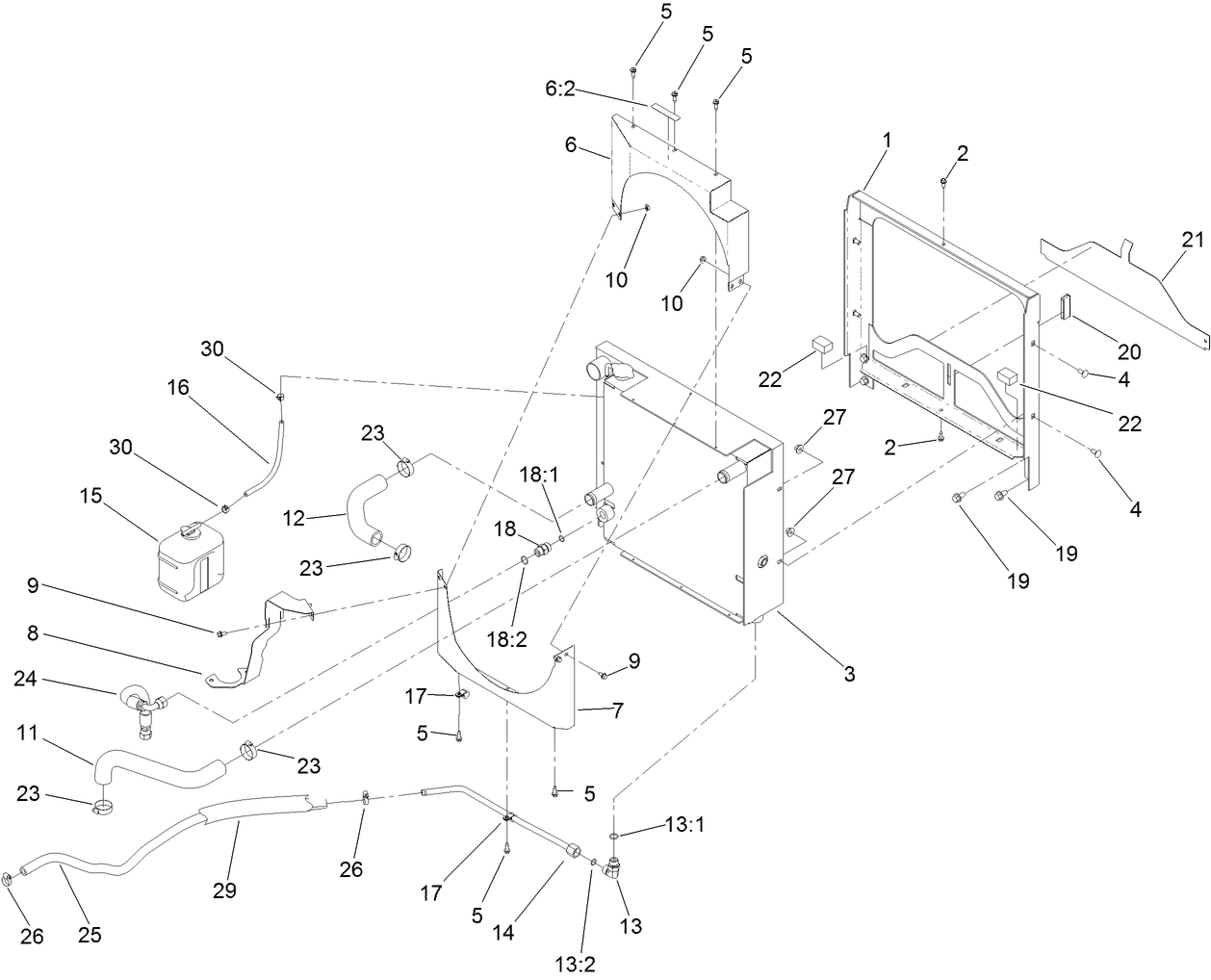 Radiator/Oil Cooler Mounting Assembly