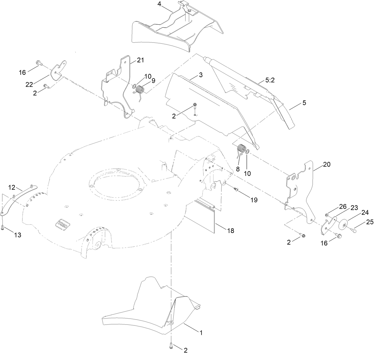 Rear Door and Mulch Plug Assembly