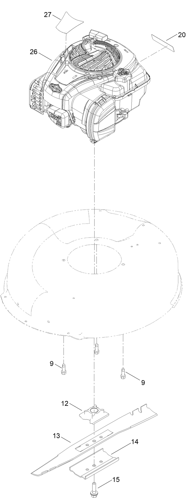 Engine and Blade Assembly