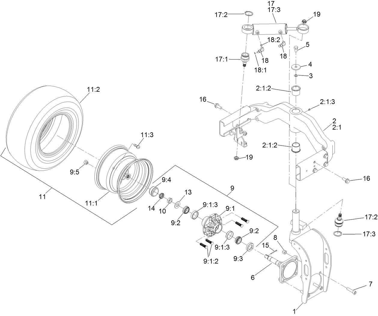 Rear Caster Assembly