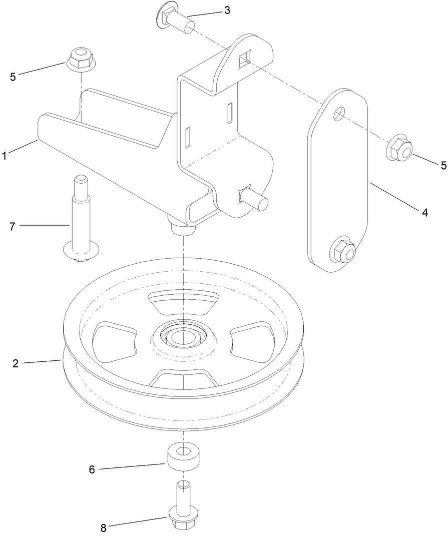 Pulley and Bracket Assembly No. 139-1546
