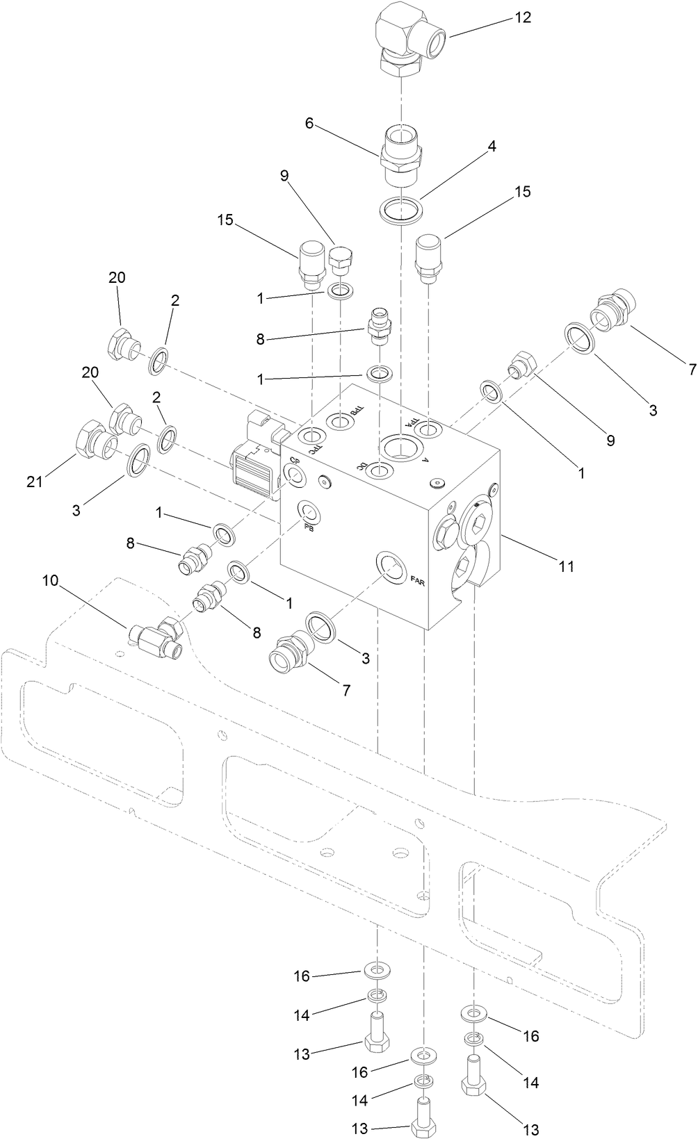Front Transmission Manifold Assembly