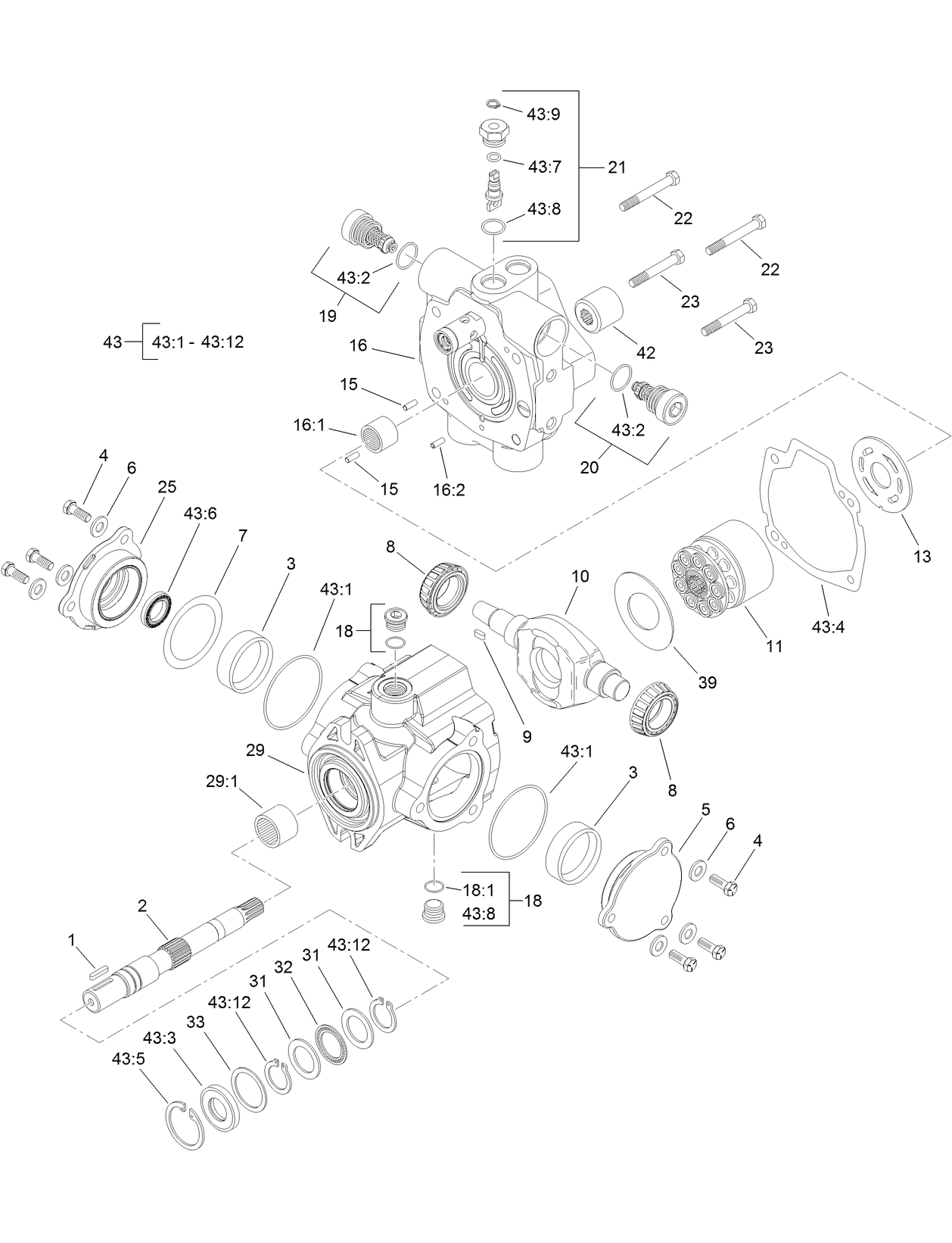 Hydraulic Pump Assembly No. 104-4890