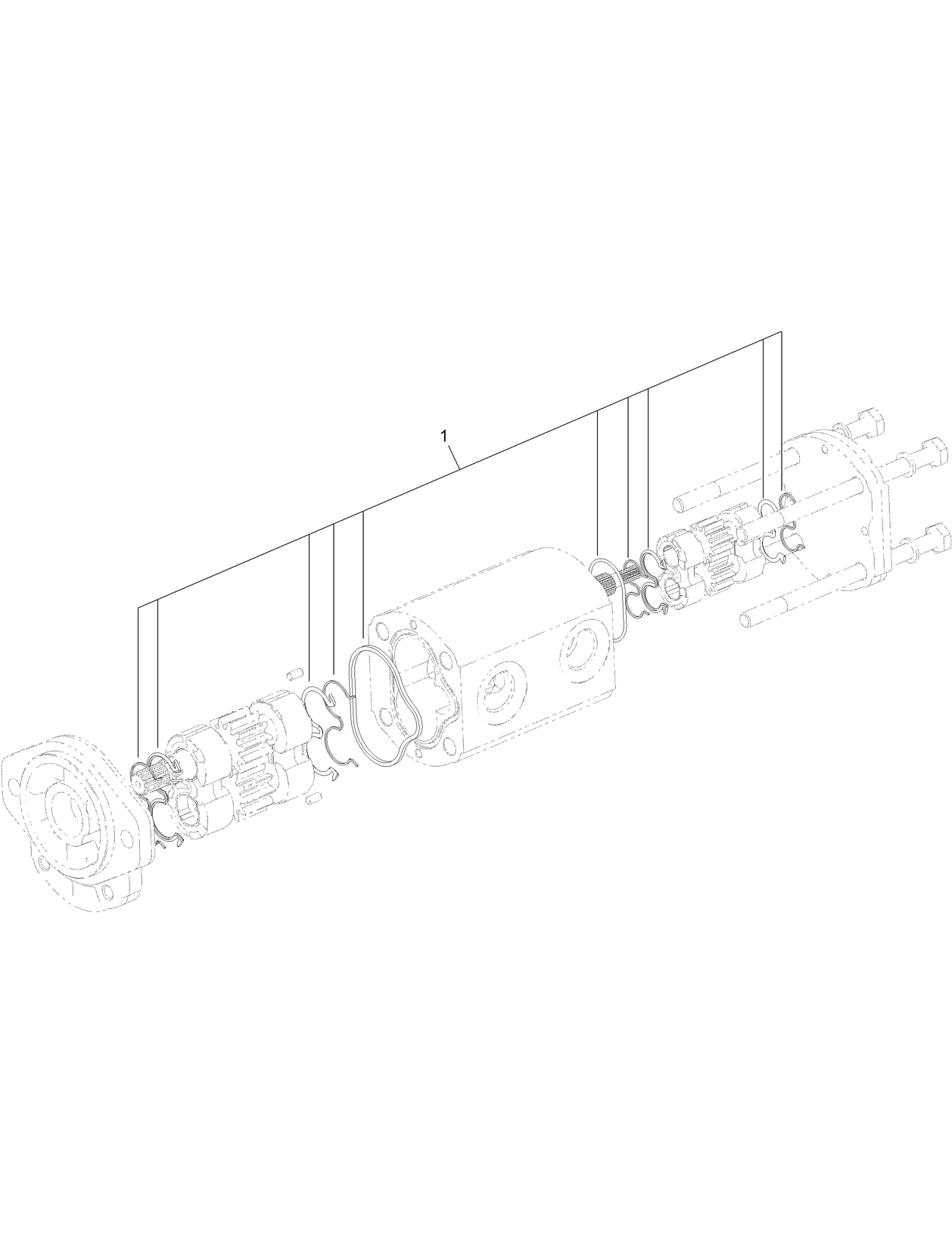 Hydraulic Gear Pump Assembly No. 108-9036