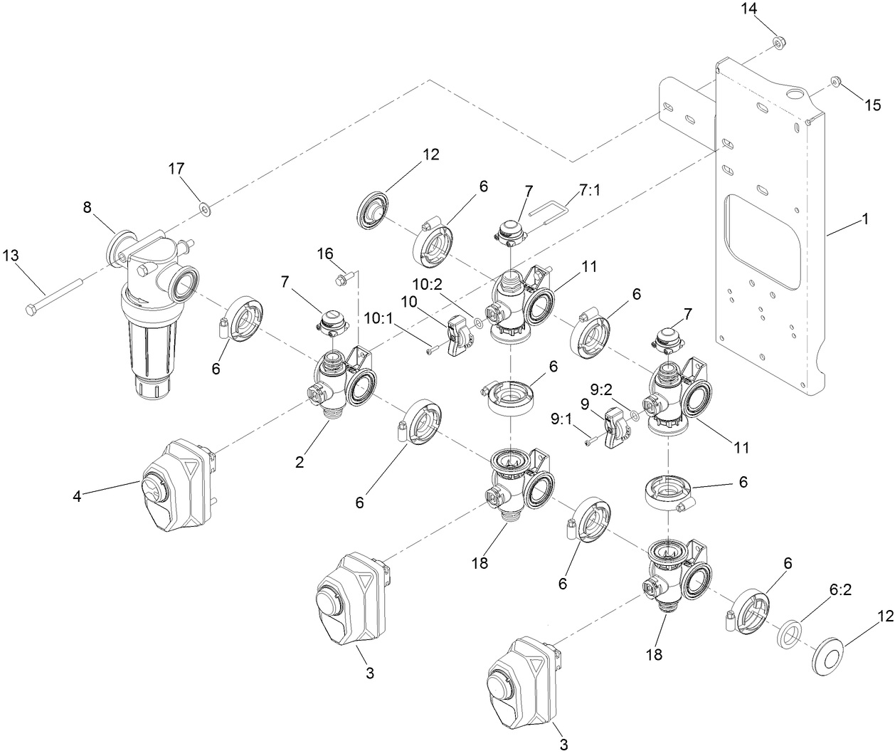Agitation Manifold Valve Assembly