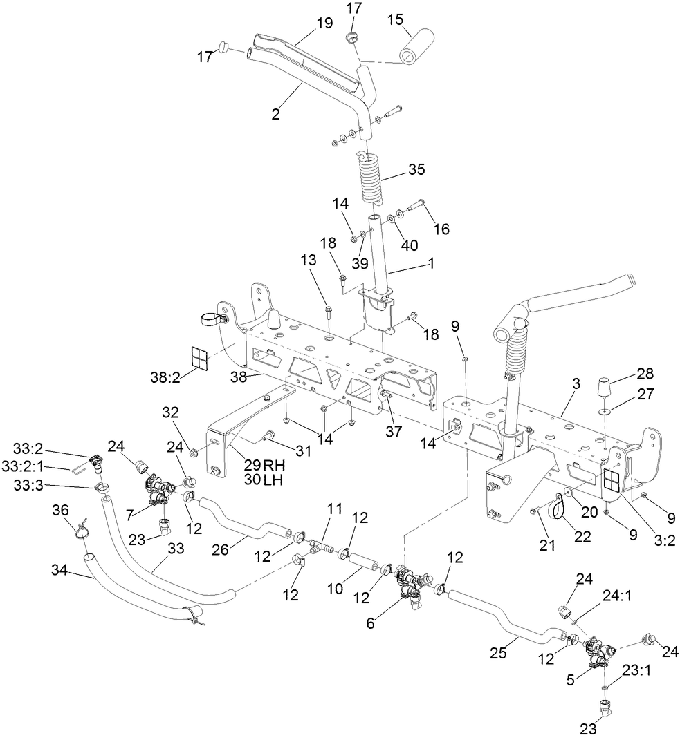 Center Boom Mount Assembly