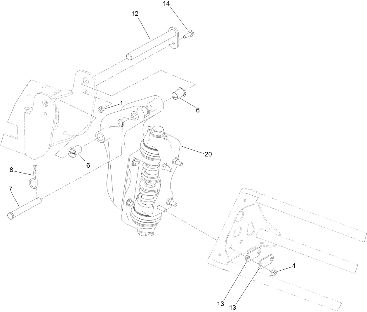 Boom Pivot Mount Assembly