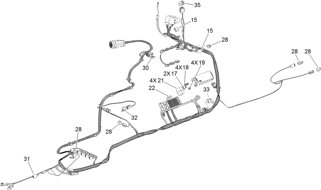 Main Wire Harness Assembly No. 122-1215