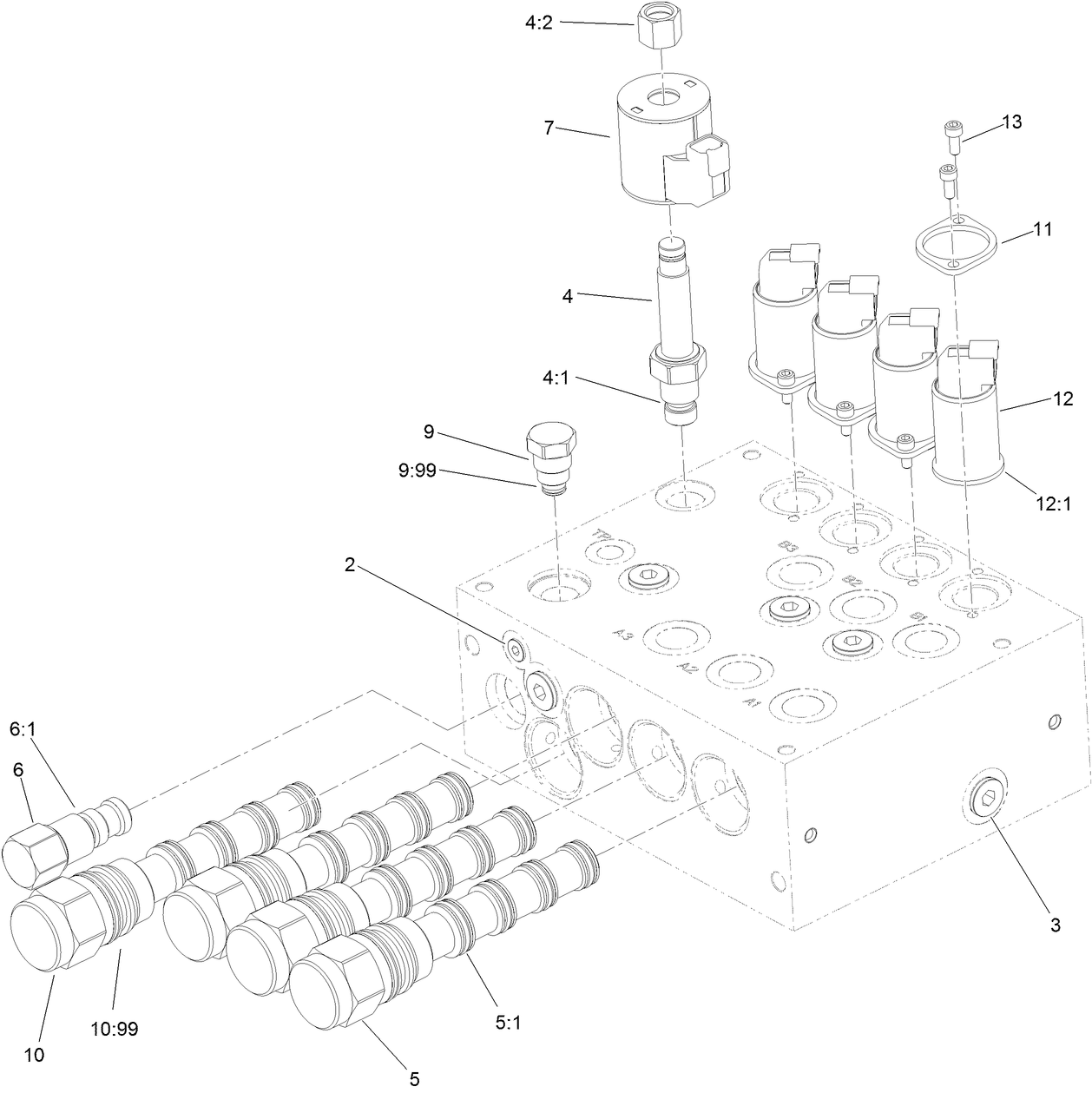 Cutter Control Manifold Assembly No. 134-4822