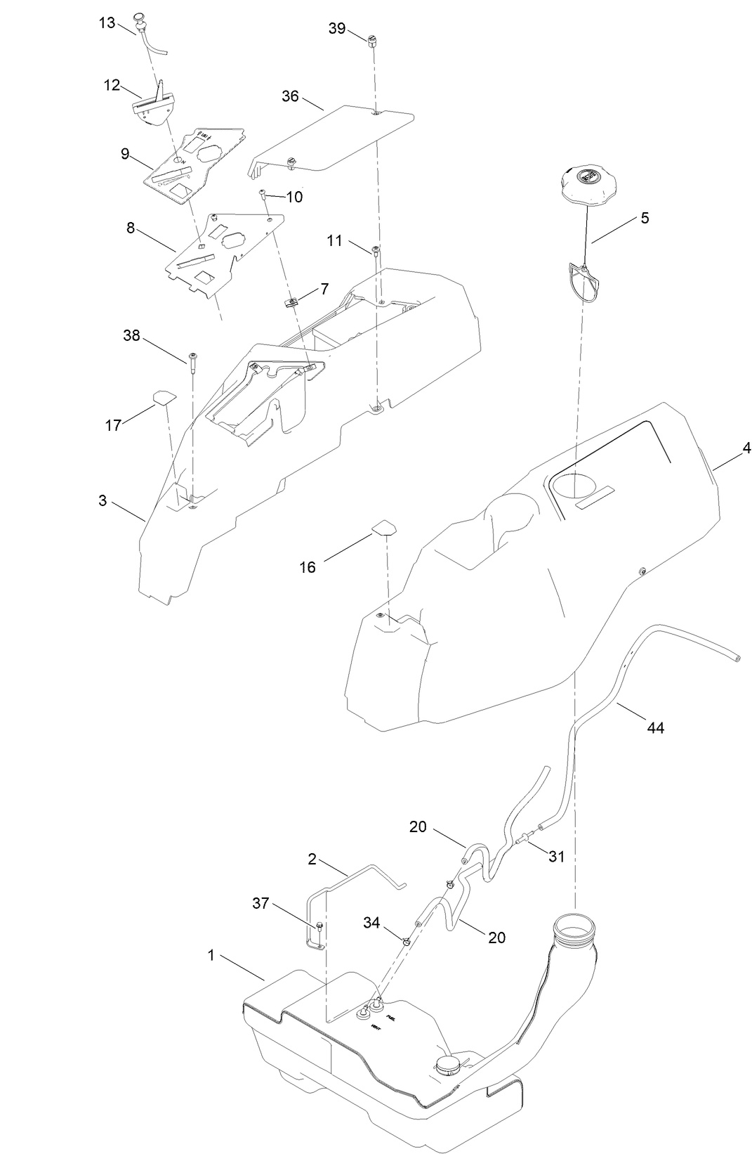 Body Styling and Fuel Pod Assembly