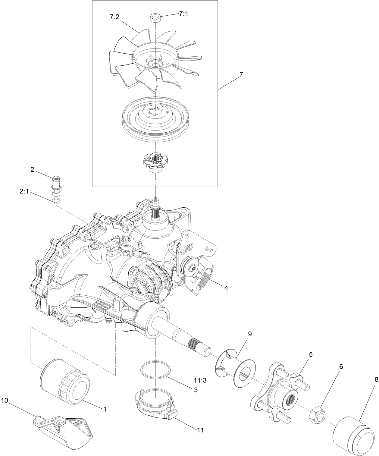 RH Transaxle Assembly No. 135-0139