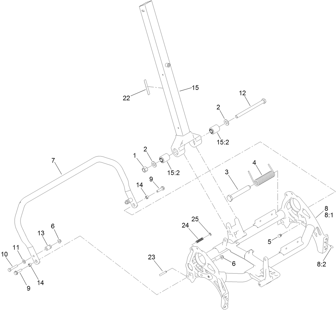 Frame and Handle Mount Assembly