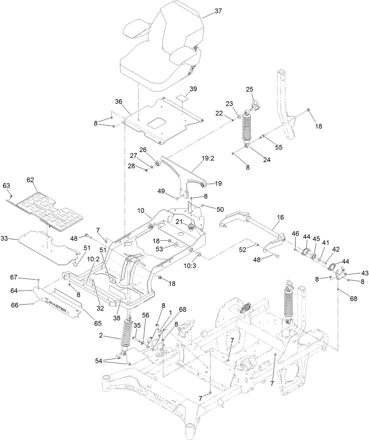 Seat Suspension Platform Assembly