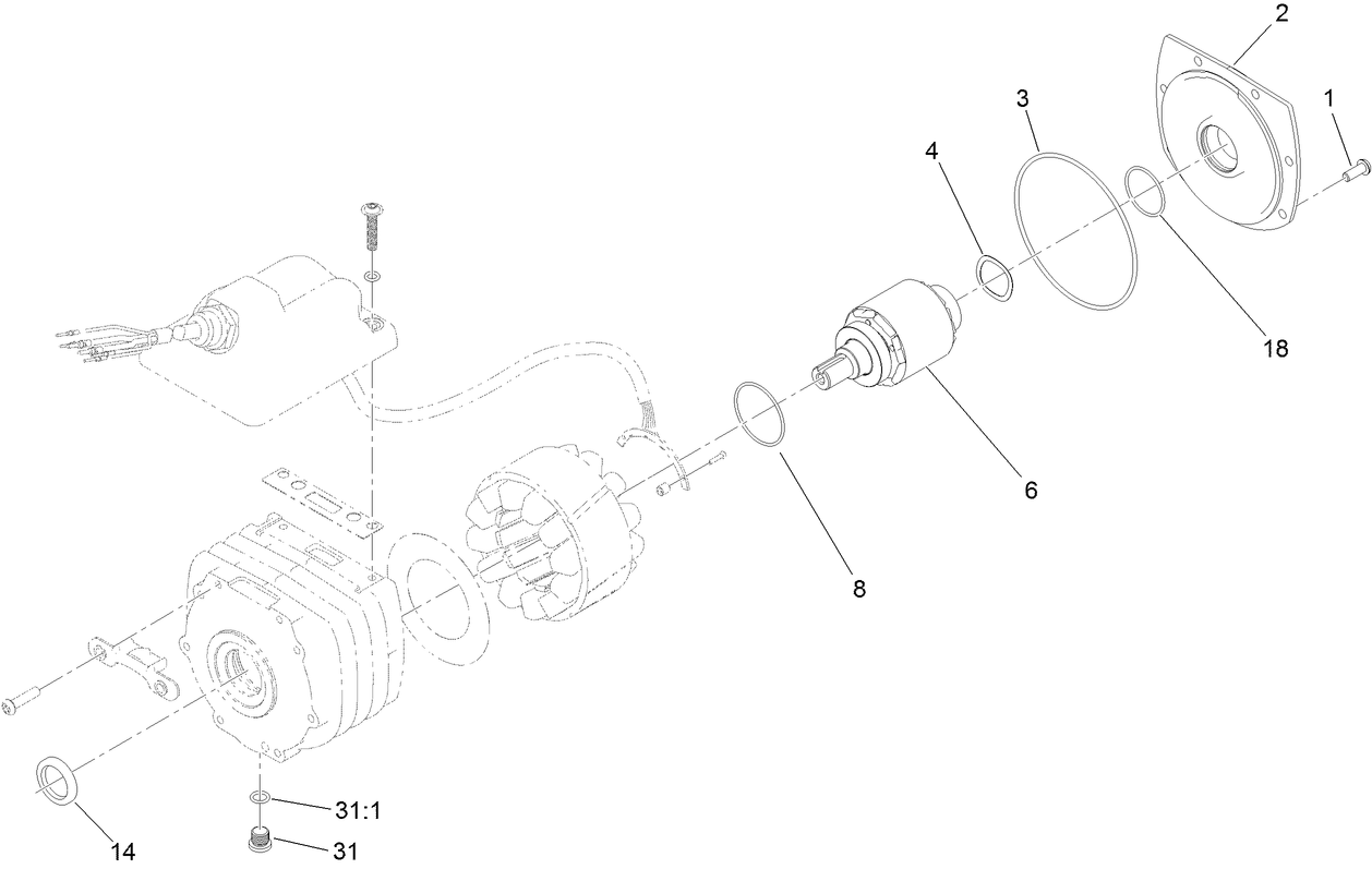 Direct Drive Electric Motor Assembly