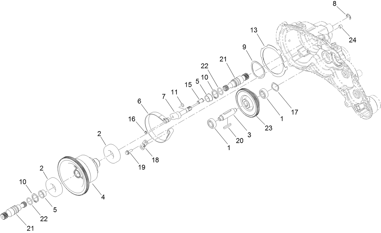 Transmission Assembly No. 140-9327  Traction Drive Assembly
