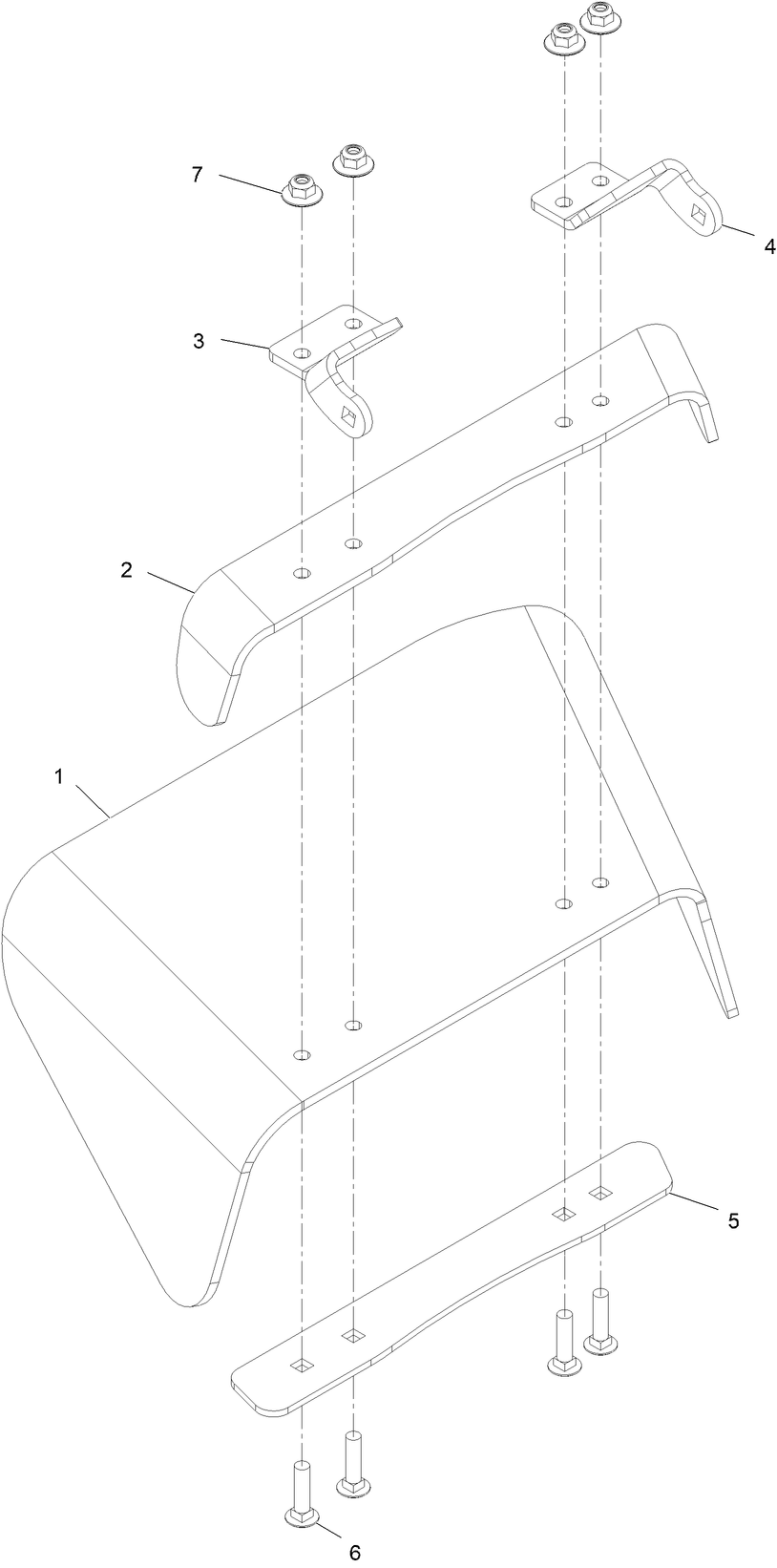Rubber Deflector Assembly No. 142-6489