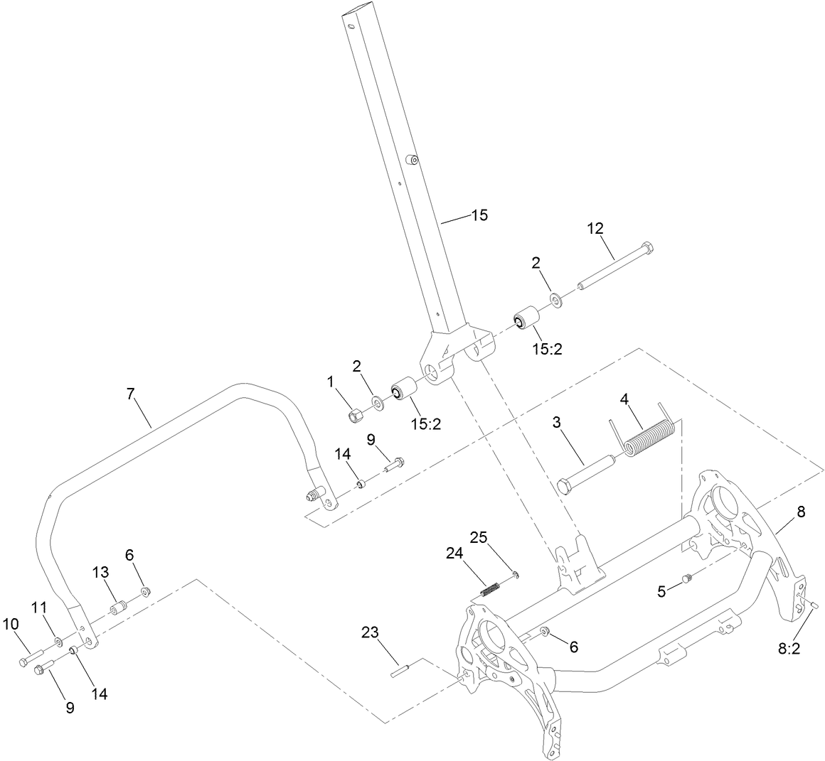 Frame and Handle Mount Assembly