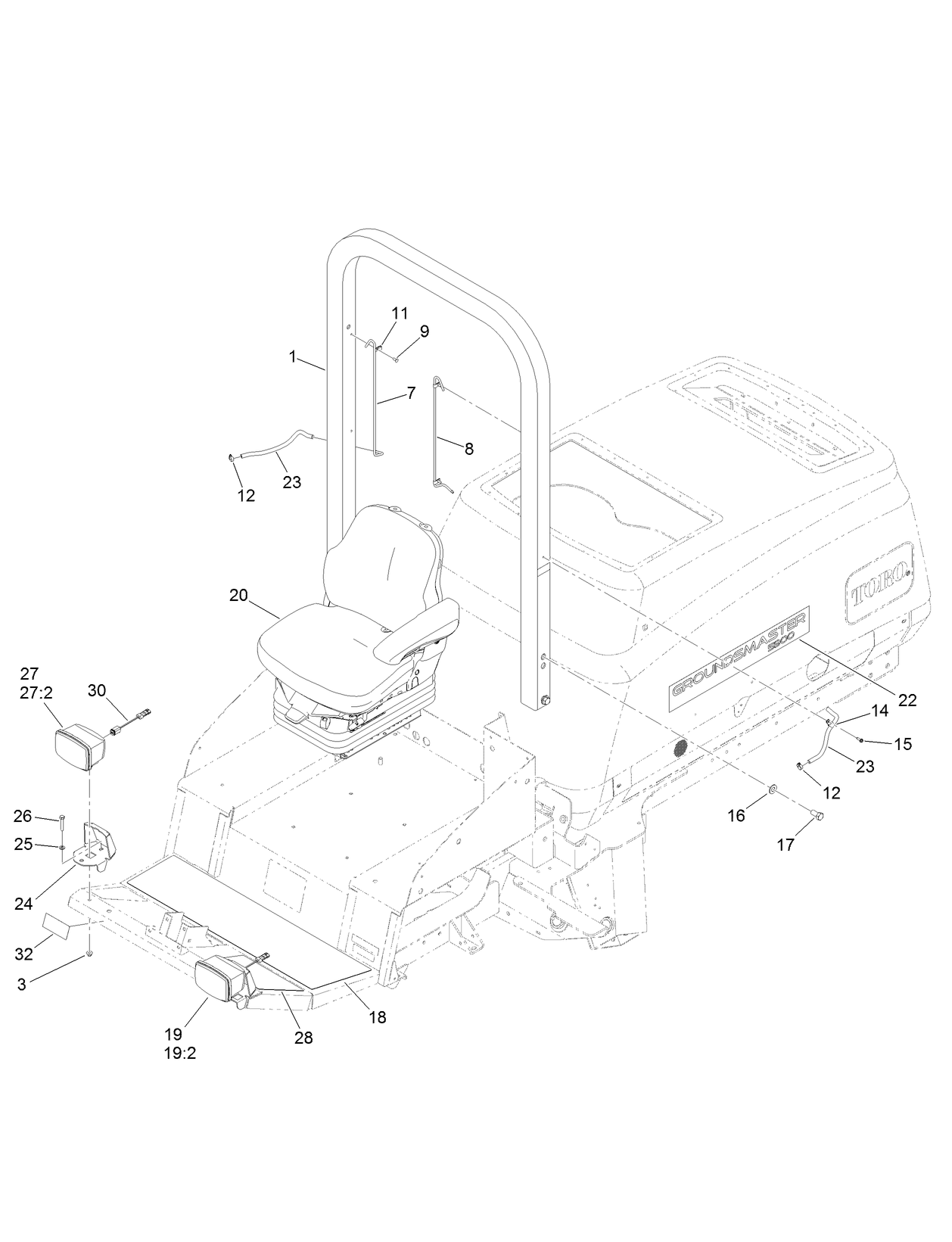 Roll-Over Protection System Assembly