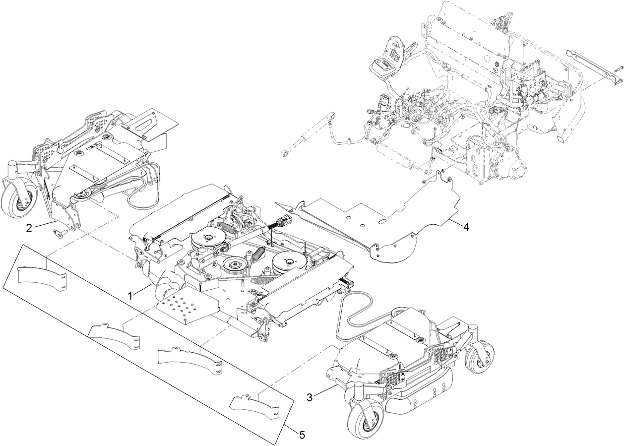 Deck, Discharge Tunnel and Mulch Kit Assembly