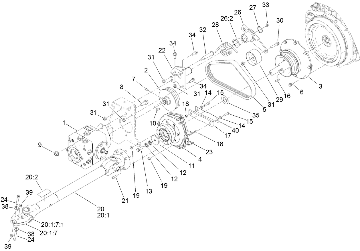 Hydraulic PTO Assembly
