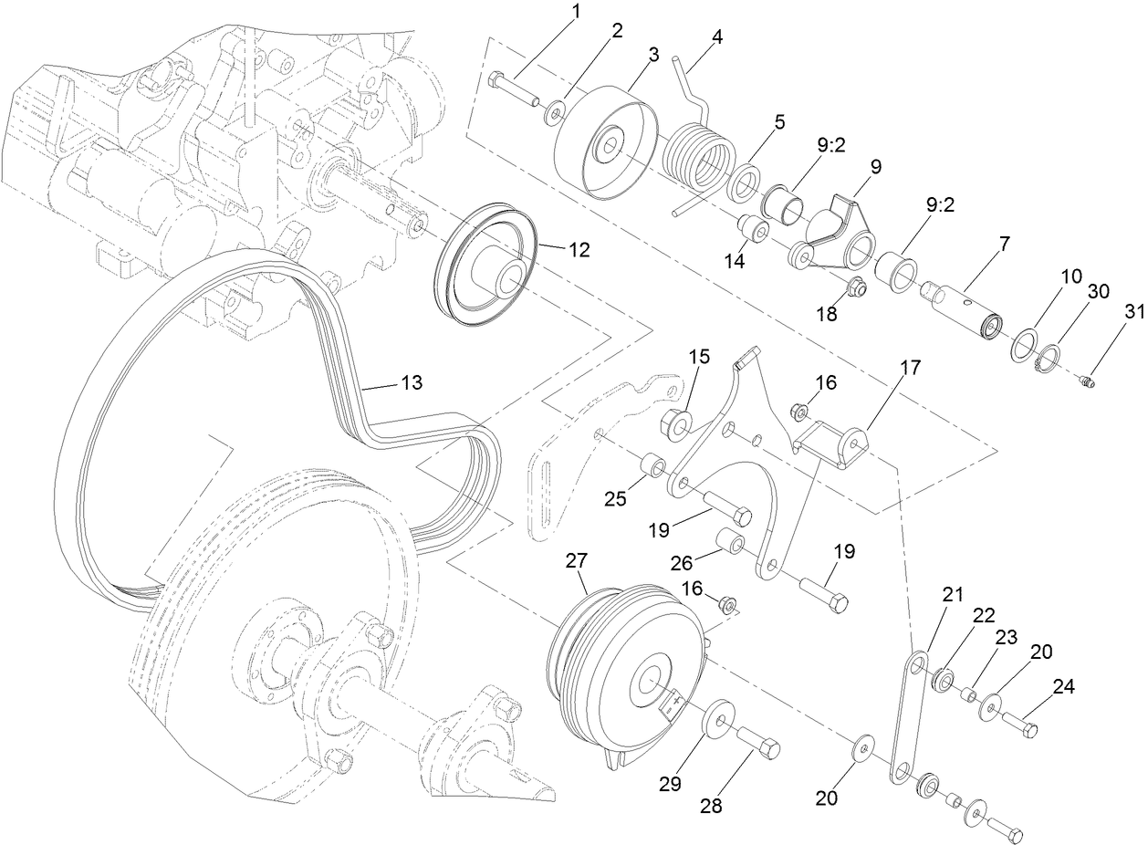 Primary Belt Drive Assembly