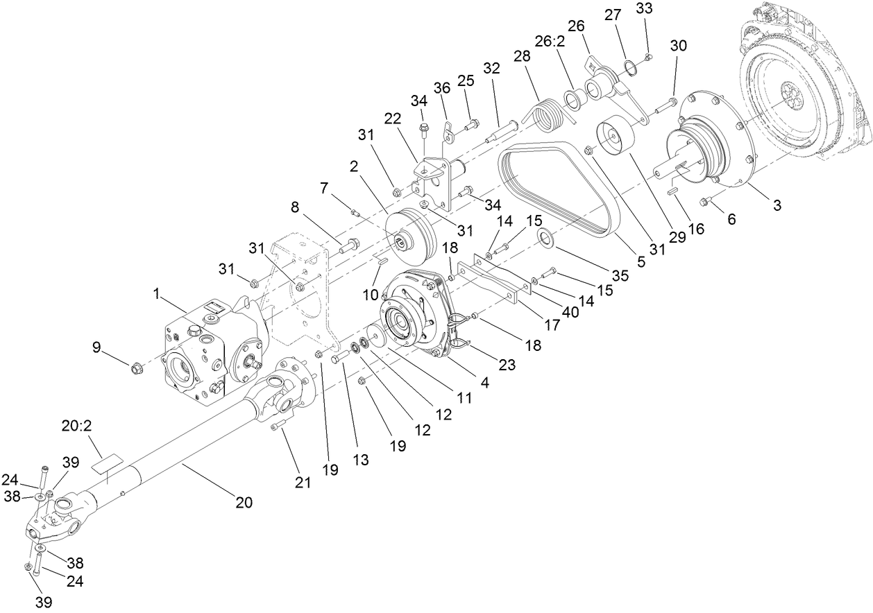 Hydraulic PTO Assembly