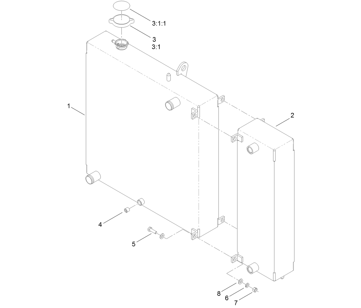 Radiator and Cooler Assembly