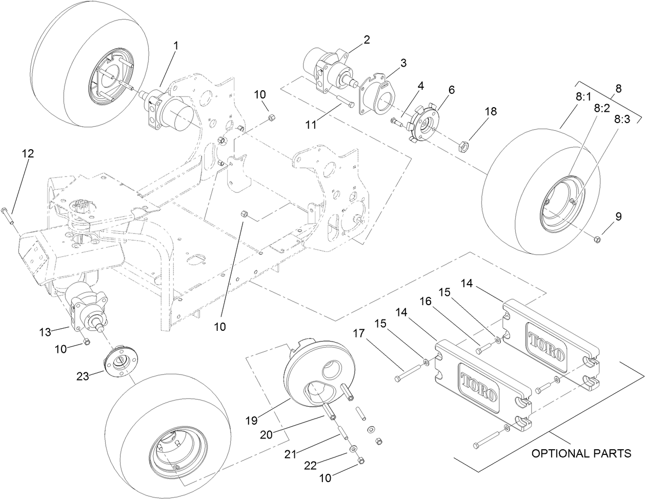 Wheel and Motor Assembly
