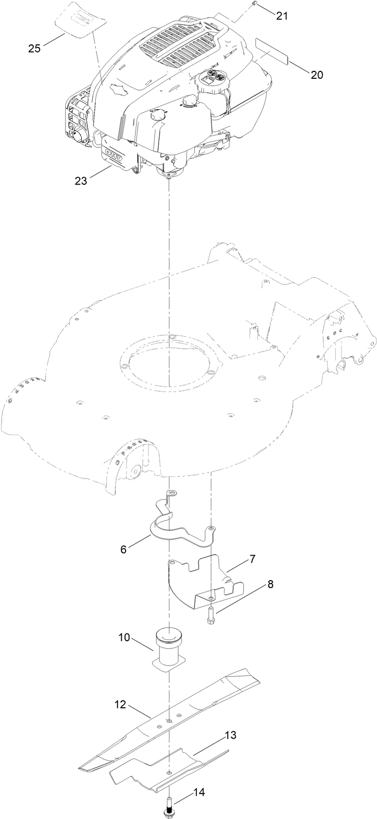 Engine and Blade Assembly