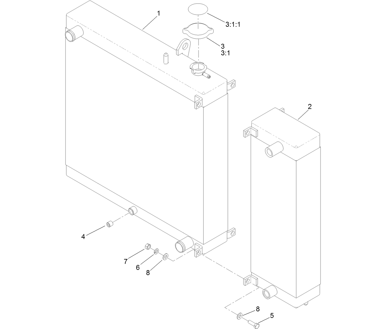 Radiator and Cooler Assembly