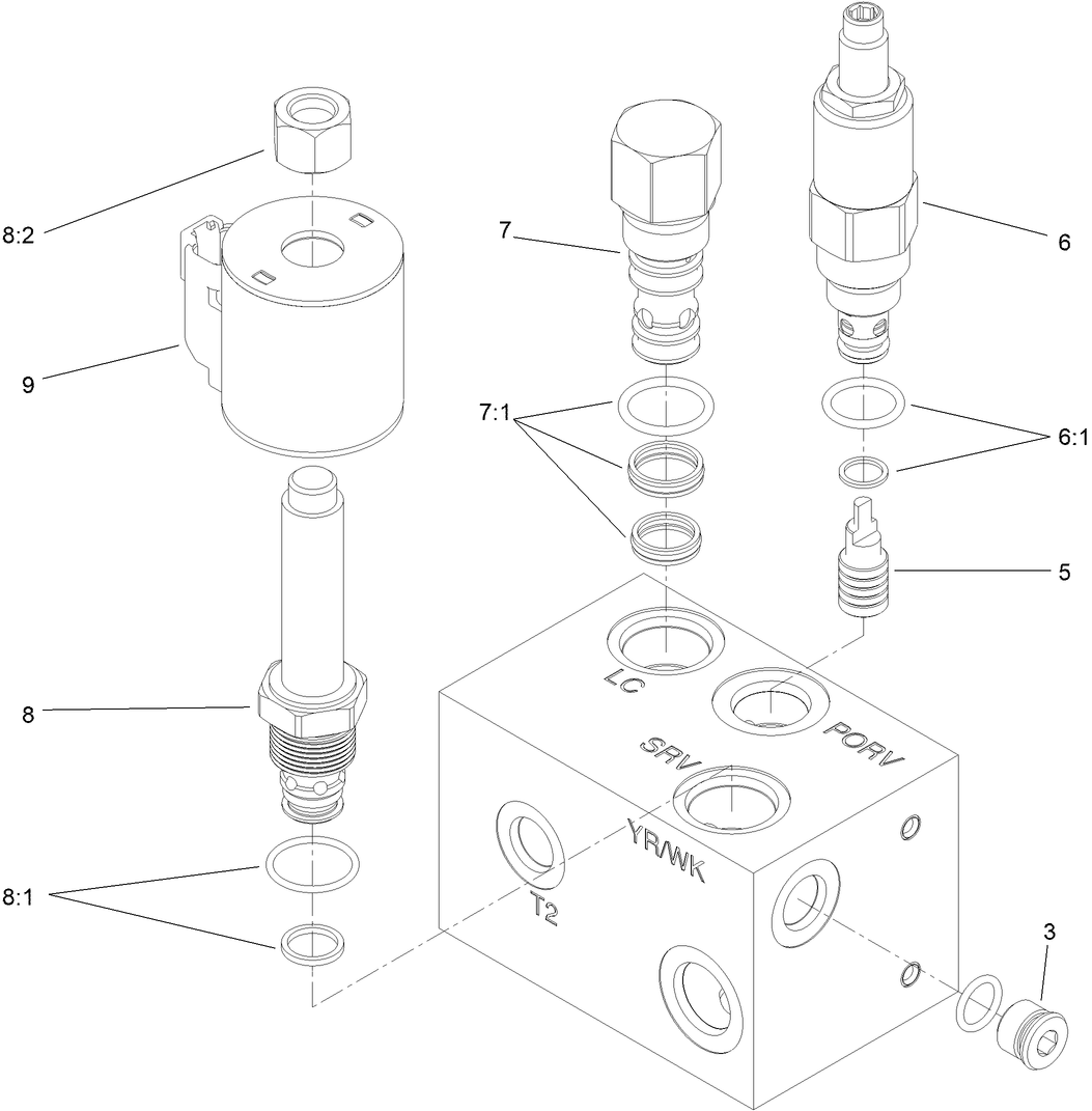 Cutter Wheel Valve Assembly No. 119-4586