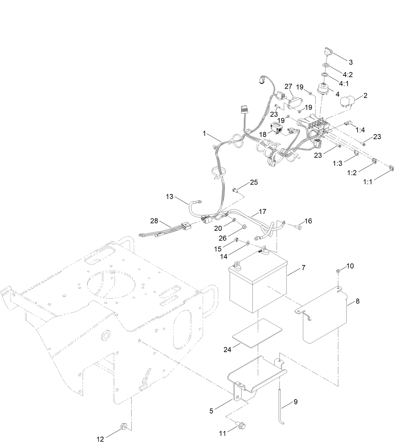 Battery and Electrical Assembly