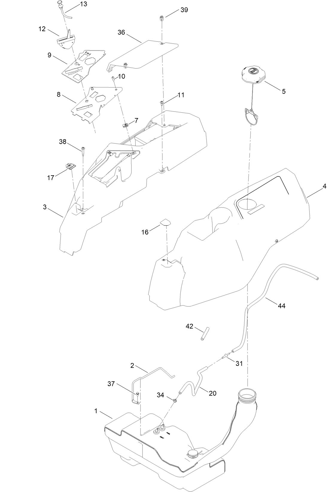 Body Styling and Fuel Pod Assembly