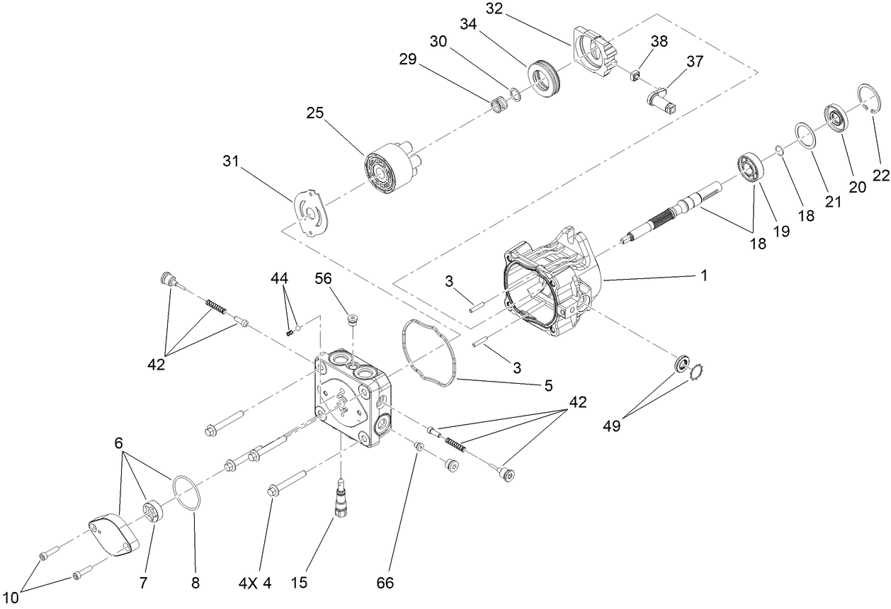 Hydraulic Pump Assembly No. 117-6410