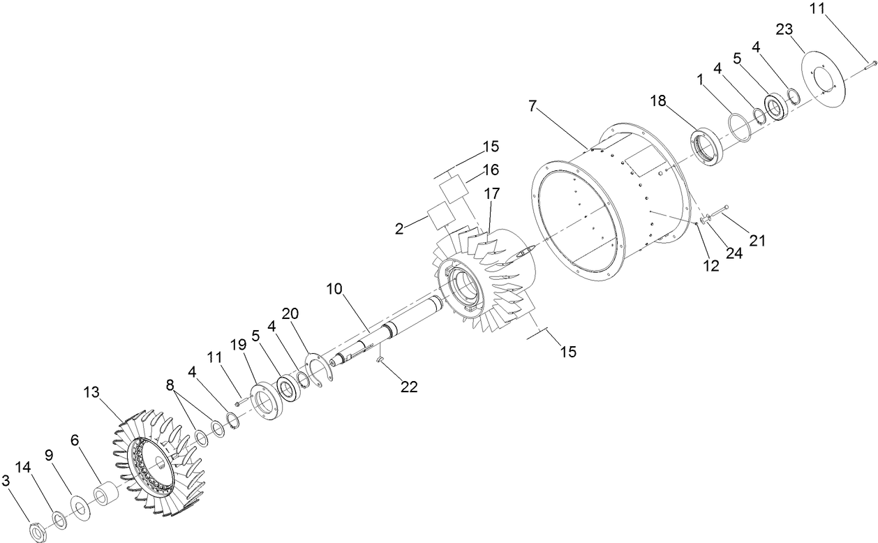 Turbine Assembly No. 144-3241SP