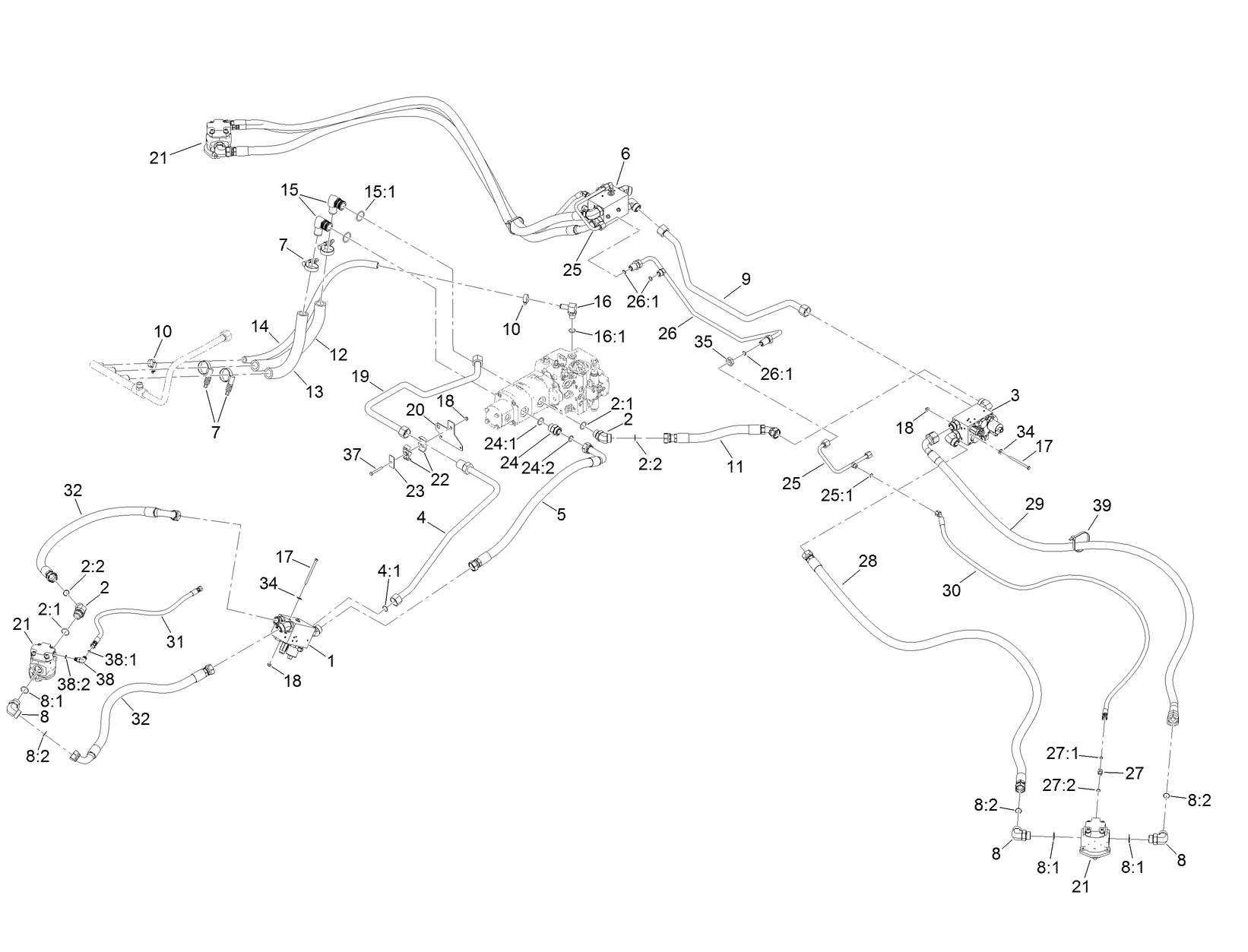 Hydraulic Cutting Circuit Assembly