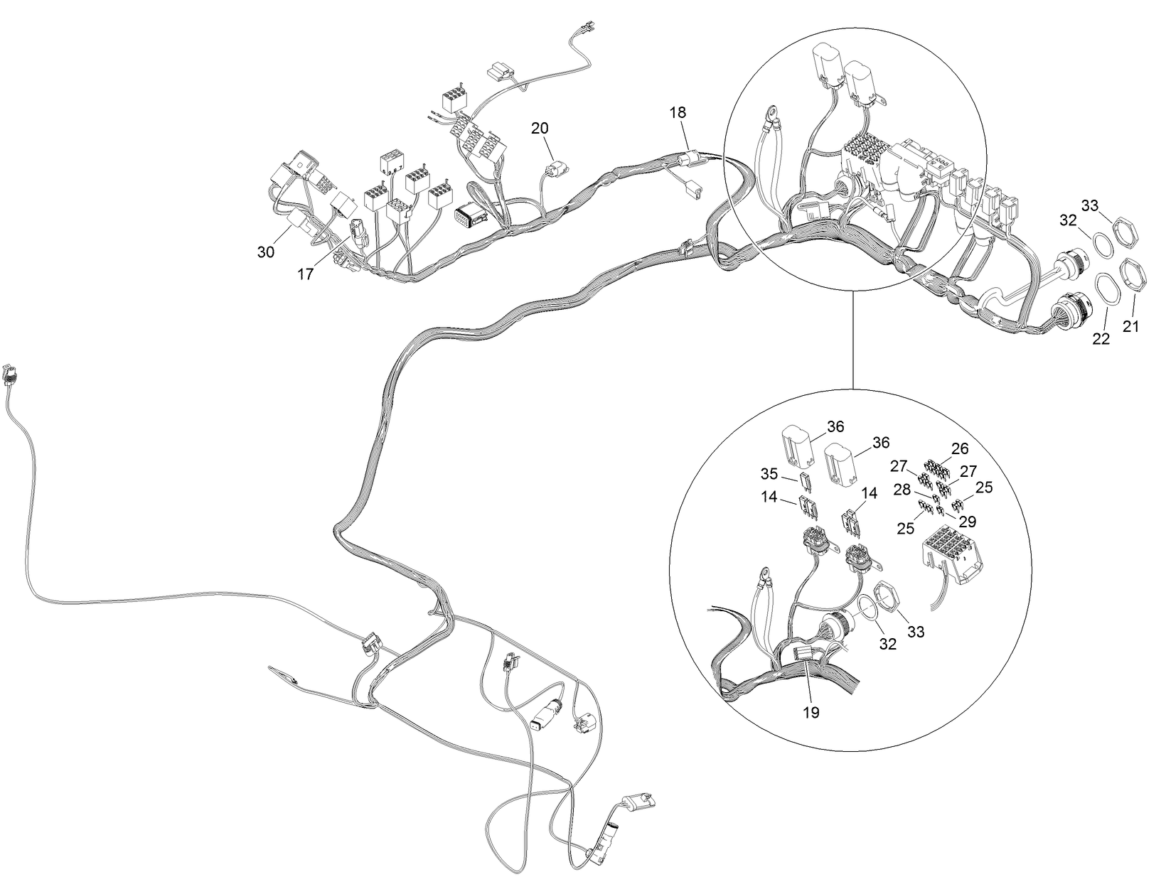 Platform Wire Harness Assembly No. 122-1964