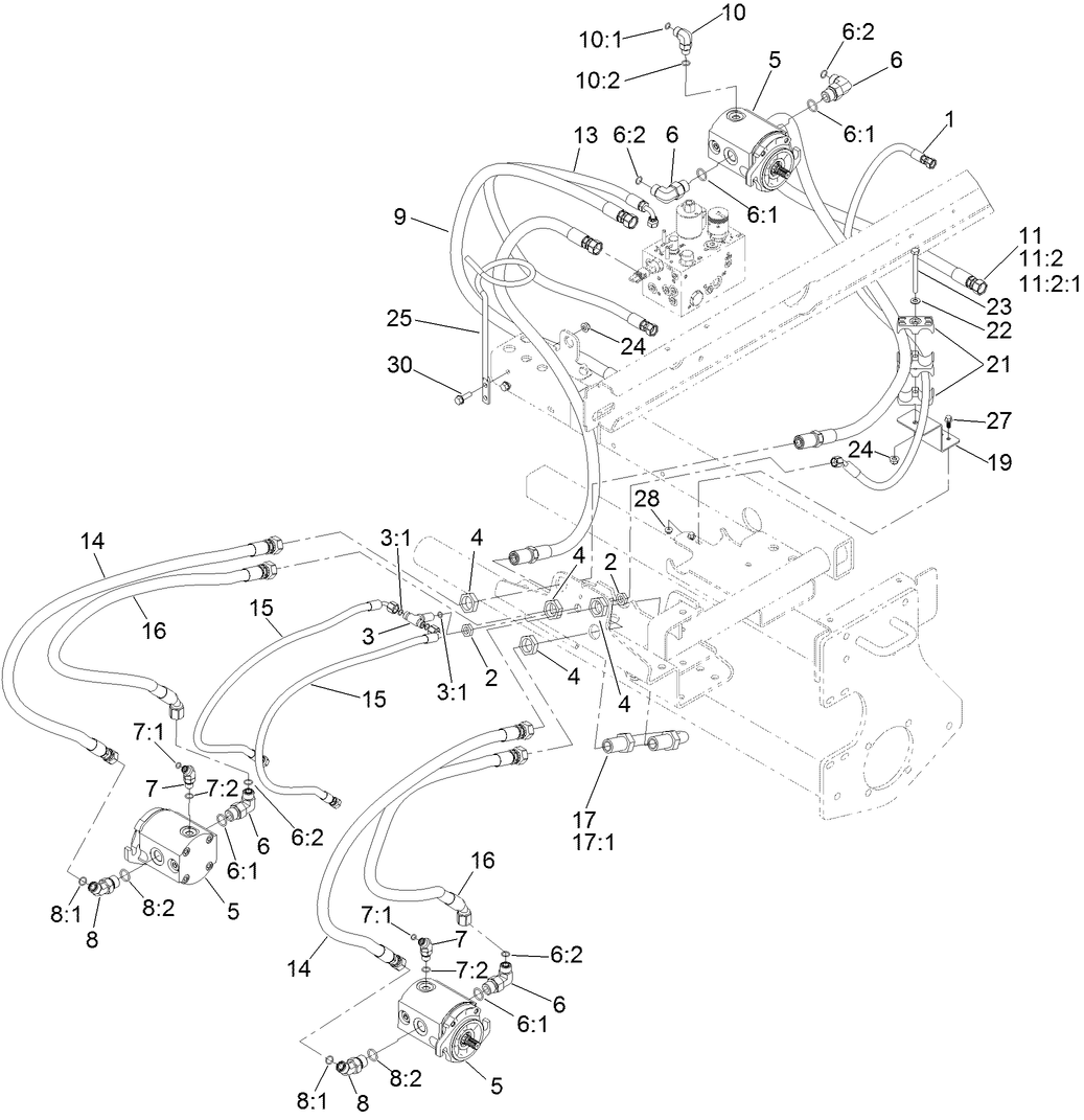 Mow Circuit Hydraulic Assembly
